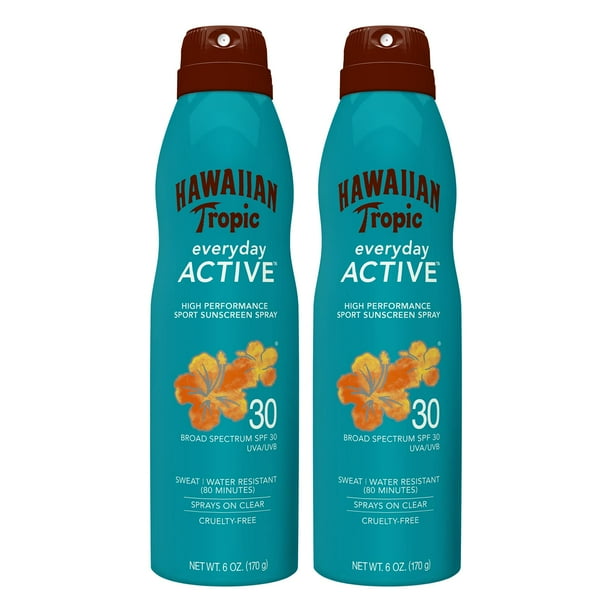 Protector solar Hawaiian Tropic Everyday Active SPF 30 177 ml x2