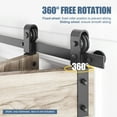 thumbnail image 5 of Xianers 36 Inches Barn Door Hardware kit, Barn Door Track, Sliding Door Hardware kit, Smoothly and Quietly -Heavy Duty Sturdy -Easy to install, 5 of 8