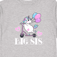 thumbnail image 4 of Inktastic Big Sis Unicorn Sister Announcement Girls Long Sleeve Toddler T-Shirt, 4 of 5