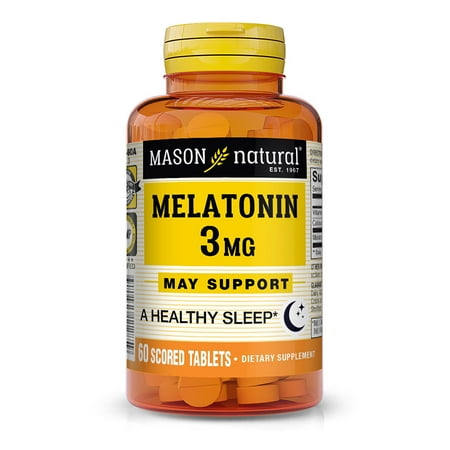 Mason Natural Melatin Melatonin 3 Mg Scored Tablets - 60 Ea