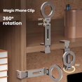 thumbnail image 2 of 360 ° Adjustable Magnetic Phone Holder, Portable for Travel, Foldable Desktop Phone Holder, Suitable for Various Smartphones, 2 of 5