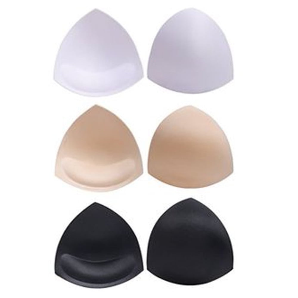3 Pair Soft Bra Inserts Pads Removable Sport Bra Cups inserts Mastectomy Bra Inserts For Bikini