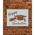 thumbnail image 1 of Plantilla de stencil reutilizable de graduación feliz - INNOVO Stencils, 1 of 2