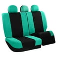 thumbnail image 1 of FH Group Light & Breezy Flat Cloth Car Seat Cover Set For Car Truck SUV Van Mint - Rear, 1 of 5