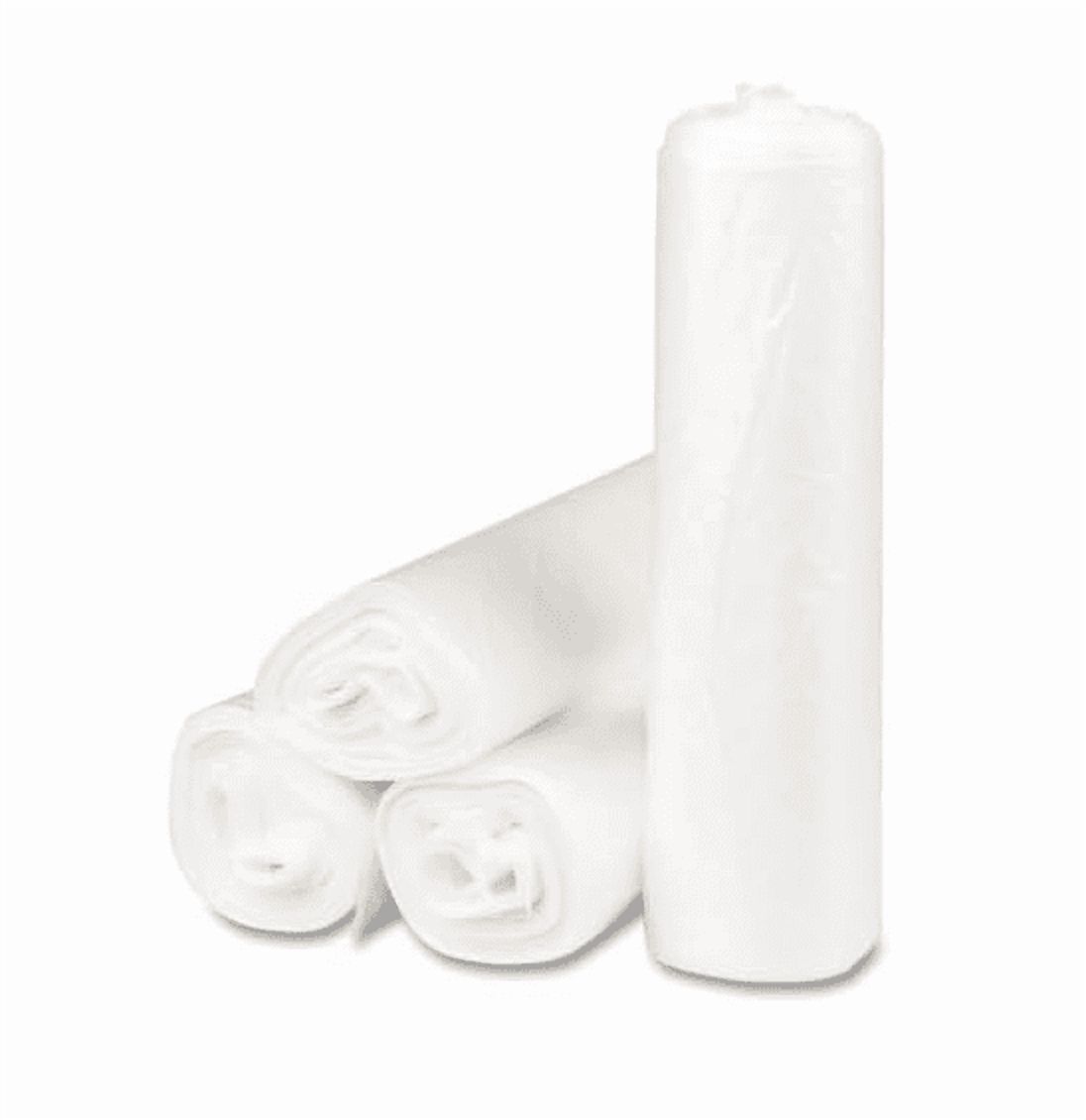 BOSPHORA  - Hotel Bags White Transparent 14 Gallon Trash Bag – Durable & Leak-Resistant 25X20 Rolls