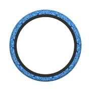 XMXY Car Steering Wheel Cover, Abstract Blue Cloud Non-Slip Jeep Truck Universal Elastic Steering Wheel Protector 15 inch