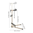 thumbnail image 5 of VEVOR Bike Repair Stand, 88 lb Heavy-duty Bicycle Work Stand with 41.3-59.8 in Adjustable Height & Magnetic Tool Tray, 5 of 9