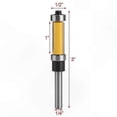 thumbnail image 4 of Woodworking Router Bit with 1/4" Shank, Flush Trim Cutter for Top and Bottom Bearing Applications, 4 of 5