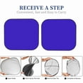 thumbnail image 6 of Bingfone Darkblue Print 2-Piece Sun Shade Front Windshield - Foldable Car Front Window Sunshades For Most Sedans Suv Truck - Large, 6 of 7