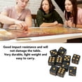 thumbnail image 3 of Black Dice,20PCS Black Dice 6 Sided Plastic Dice For Table Board Game Math Teaching Parties, 3 of 8