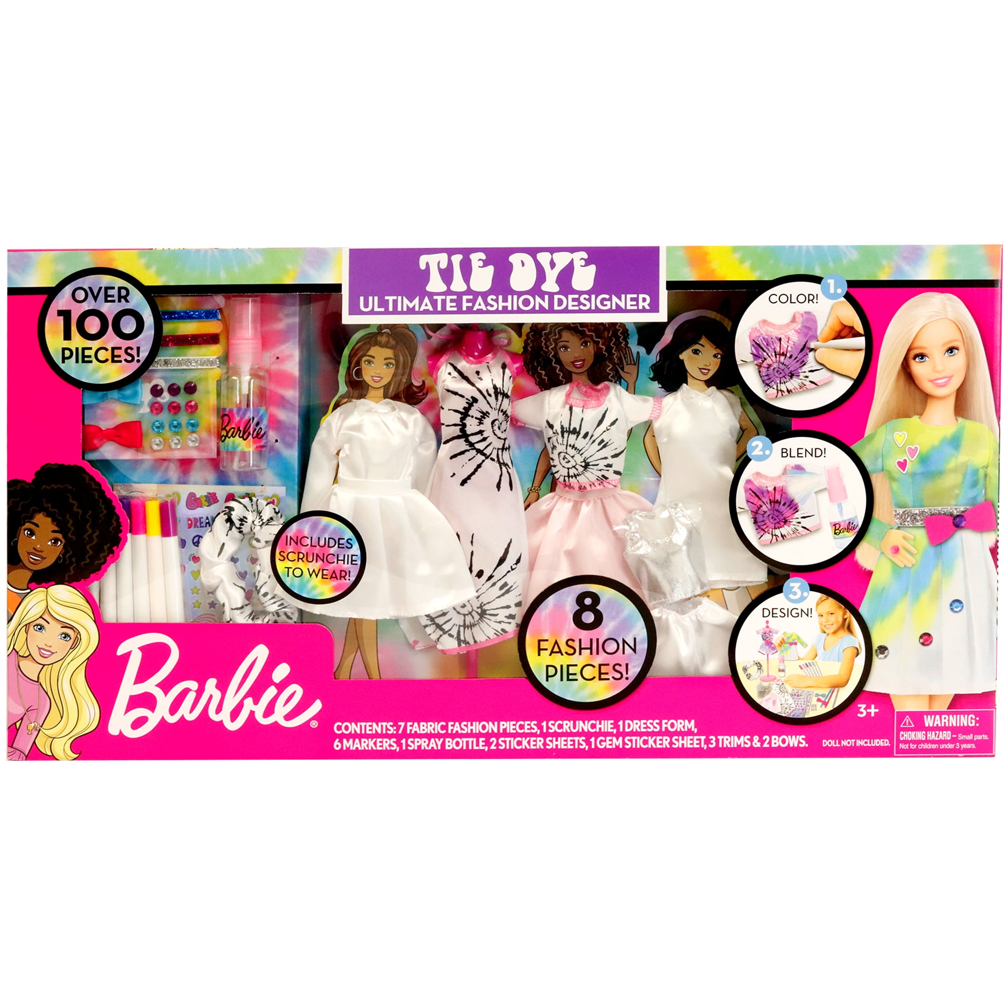 Barbie Tie Dye Ultimate Fashion Doll Designer Playset, for Child Ages 3+