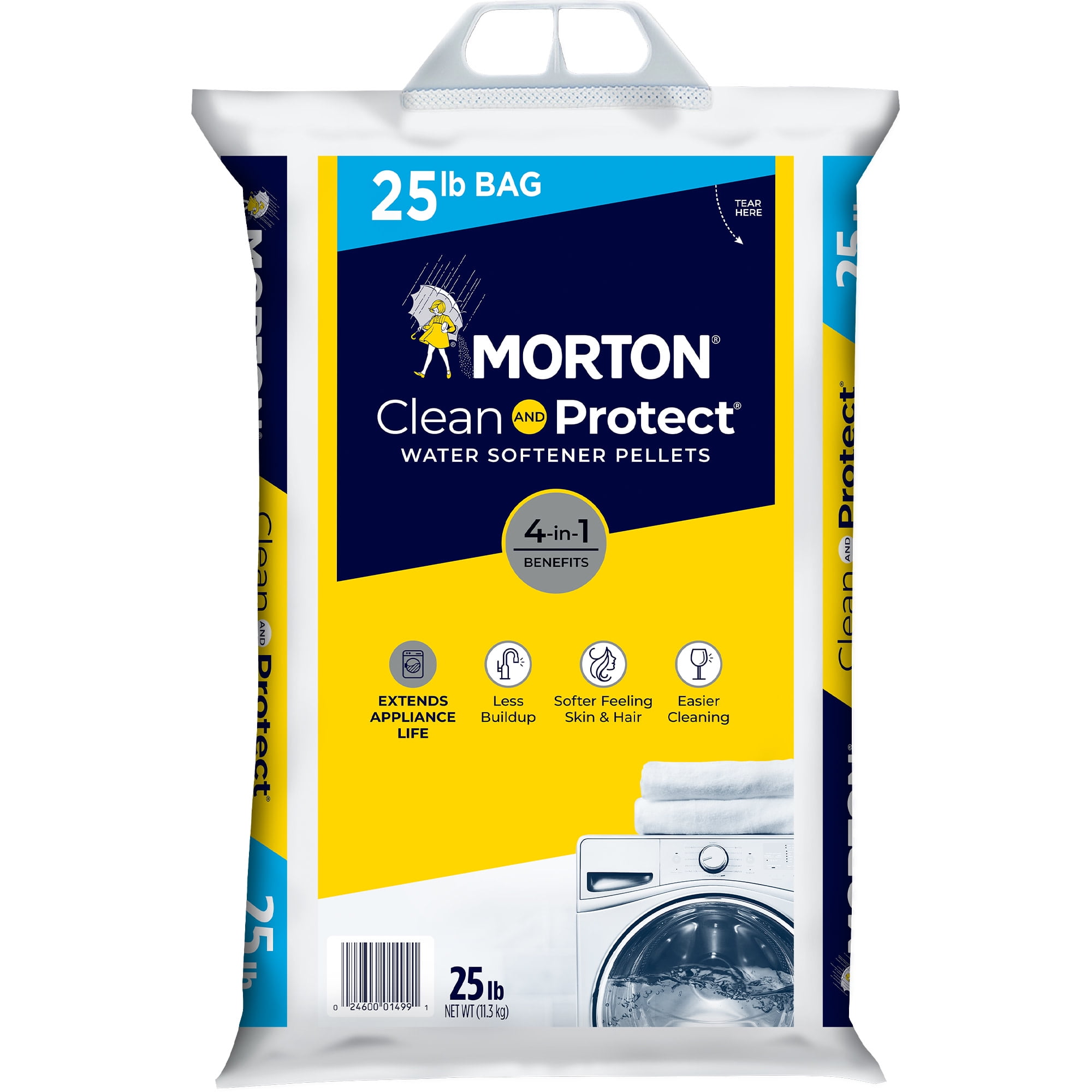 Morton Salt  Pure And Natural  Water Softener Salt  Crystal  40 lb. 
