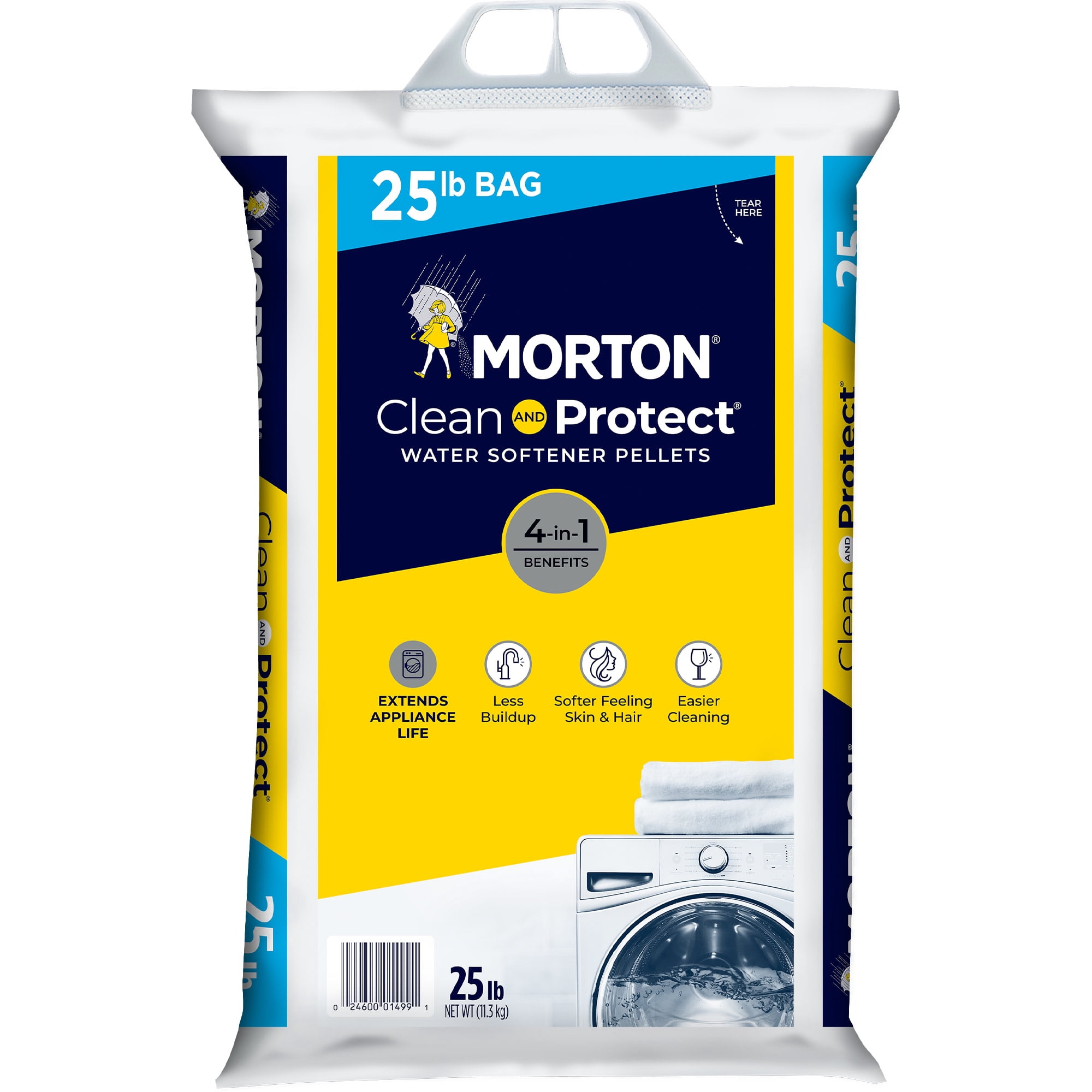 Morton Salt Water Softener Clean and Protect® Pellets, 25 lb. Bag