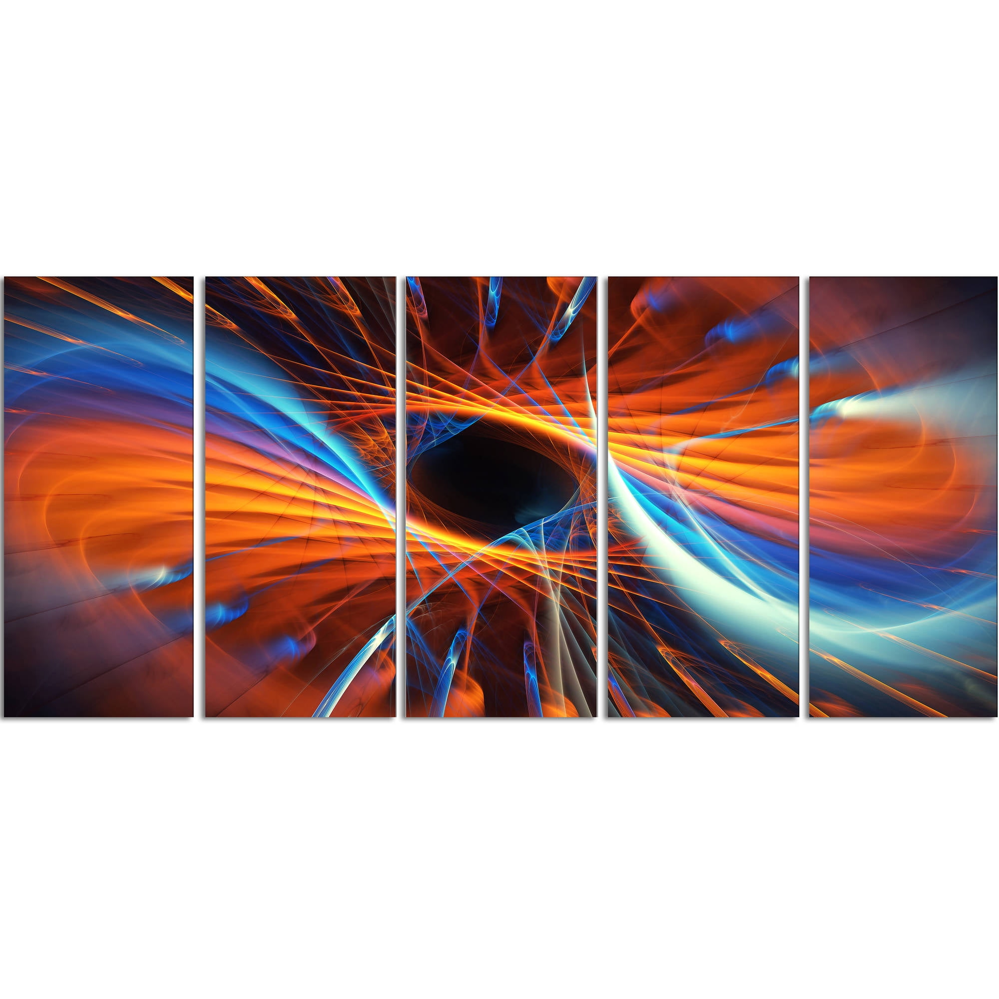 Design Art Centered 5 Piece Graphic Art on Wrapped Canvas Set