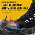 thumbnail image 2 of Steel Toe Work Boots for Men Safety Boots for Men with Slip Resistant, Comfortable Work Shoes for Construction, Industrial, and Outdoor Use, 2 of 10