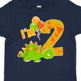 thumbnail image 4 of Inktastic Happy Dinosaur Second Birthday-green Boys or Girls Toddler T-Shirt, 4 of 5