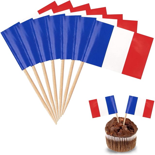 100 Palillos Bandera de , Palillo de Cóctel Banderas Mini Bandera Cupcake Toppers Palillo para Comida de Fiesta Pastel Platos de Fruta Fiesta Pub Decoración