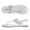 SILVER, variant on DREAM PAIRS Pairs Women Rhinestone Elastic Strappy String Thong Sandals Ankle Strap Summer Gladiator Flat Sandals