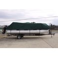 thumbnail image 2 of NEW GREEN 28 FT VORTEX ULTRA 5 YEAR CANVAS PONTOON/DECK BOAT COVER, ELASTIC, STRAP SYSTEM, FITS 27'1" FT TO 28' LONG DECK AREA, UP TO 102" BEAM (FAST FREE SHIPPING - 1 TO 4 BUSINESS DAY DELIVERY), 2 of 6