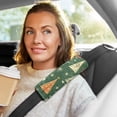 thumbnail image 6 of WOBOGO A Pattern Of Christmas Trees and Stars Seat Belt Cover 2 Piece Soft Comfort Driving Shoulder Pad Suitable for All Cars and Backpacks, 6 of 8