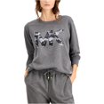 thumbnail image 1 of Michael Kors Camo Logo Sudadera para Mujer, Gris, X-Large Michael Kors Sweatshirt, 1 of 2
