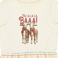 thumbnail image 4 of Inktastic Christmas Farm Goat Girls Toddler Dress, 4 of 5