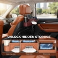 thumbnail image 6 of Car Organizers and Storage Box, Car Organizers and Storage Box Multifunctional, Car Headrest Backseat Organizer for Travel Suv Sedan Truck Car Accessories (Brown), 6 of 8