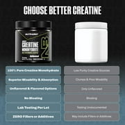 NutraBio Pure Micronized Creatine Monohydrate Powder Supplement, Unflavored (150 g) Supports Bulk Muscle Energy, Recovery, and Strength - HPLC Tested Creatine Powder Supplement for Men and Women