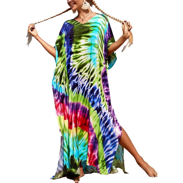 Xishao Traje de Baño Sexy Crochet Cubrir Bikini Kimono Verano Pareos para Mujer Verde Verde Xishao ropa