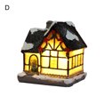 thumbnail image 1 of Christmas Ornament House Shape LED Light Gifts Xmas Luminous Miniature Decoration for Home, 1 of 8