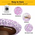 thumbnail image 3 of Elastic Fitted Round Tablecloth, Purple Pink Boho Waterproof Stretch Table Cover for 36"-44" Tables, Vintage Ethnic Tribe Abstract Art Washable Outdoor Tablecloths for Patio, Picnic, Camping, 3 of 9