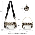 thumbnail image 6 of Messenger Crossbody Bags for Women Shoulder Bag with Mini Coin purse pouch accessory keychain with Wristlet Bag, 6 of 7