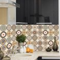 thumbnail image 4 of Wall Tile Vinyl Flower Wall Sticker Mural Tile Decal flower pattern wall tile Waterproof Self-Adhesive Tile Sticker, MZ-2-112, Large, 4 of 8