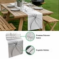 thumbnail image 5 of Modern White Table Runner - 36 Inch Long, Kitchen Dining Table Runner Dresser Scarves, Minimalist Abstract Ribbon A Sketch Rt Farmhouse Decor for Coffee Tables Wedding Party Banquet, 5 of 8