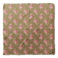 thumbnail image 4 of Bimba Green Leaves & Camellias Floral Printed Pure Silk Scarf For Hair Neck Head Bandanas For Women 40 x 40 Inches, 4 of 6