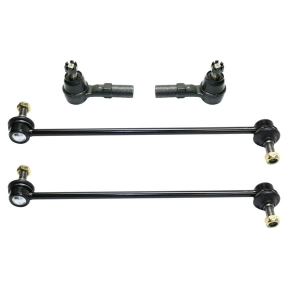 PartsW - 4 Pc Front Stabilizer Sway Bar Links   Outer Tie Rod Ends, Suspension Kit for Honda Ridgeline 2006-2014