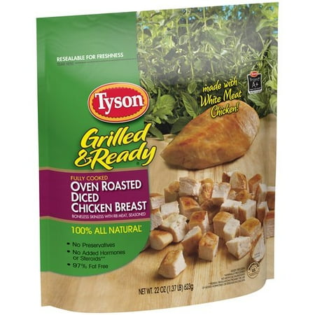 Tyson Grilled & Ready Oven Roasted Diced Chicken Breast, 22 oz