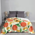 thumbnail image 6 of XMXT Throw Blanket, Colorful Peach Print Machine Washable Blankets for Sofa, 40 x 30 inches, 6 of 9