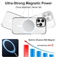 thumbnail image 2 of Magnetic Clear for iPhone 15 Pro Max Case Compatible with Magsafe [Non-Yellowing] Slim Transparent Soft TPU for Women Men Protective Phone Cases Cover for iPhone 15 Pro Max Clear, 2 of 12