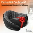 thumbnail image 2 of BLACK+DECKER Travel Pillow Cooling Memory Foam Cervical Neck Pillow with Adjustable Closure, Gray, 2 of 8