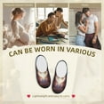thumbnail image 7 of Wukai Fox Couple Print Women's Indoor Bedroom Slipper Slip On Shoes, Unisex House Shoes with Anti-Skid Sole for Men, Gift for Women Men-8, 7 of 7