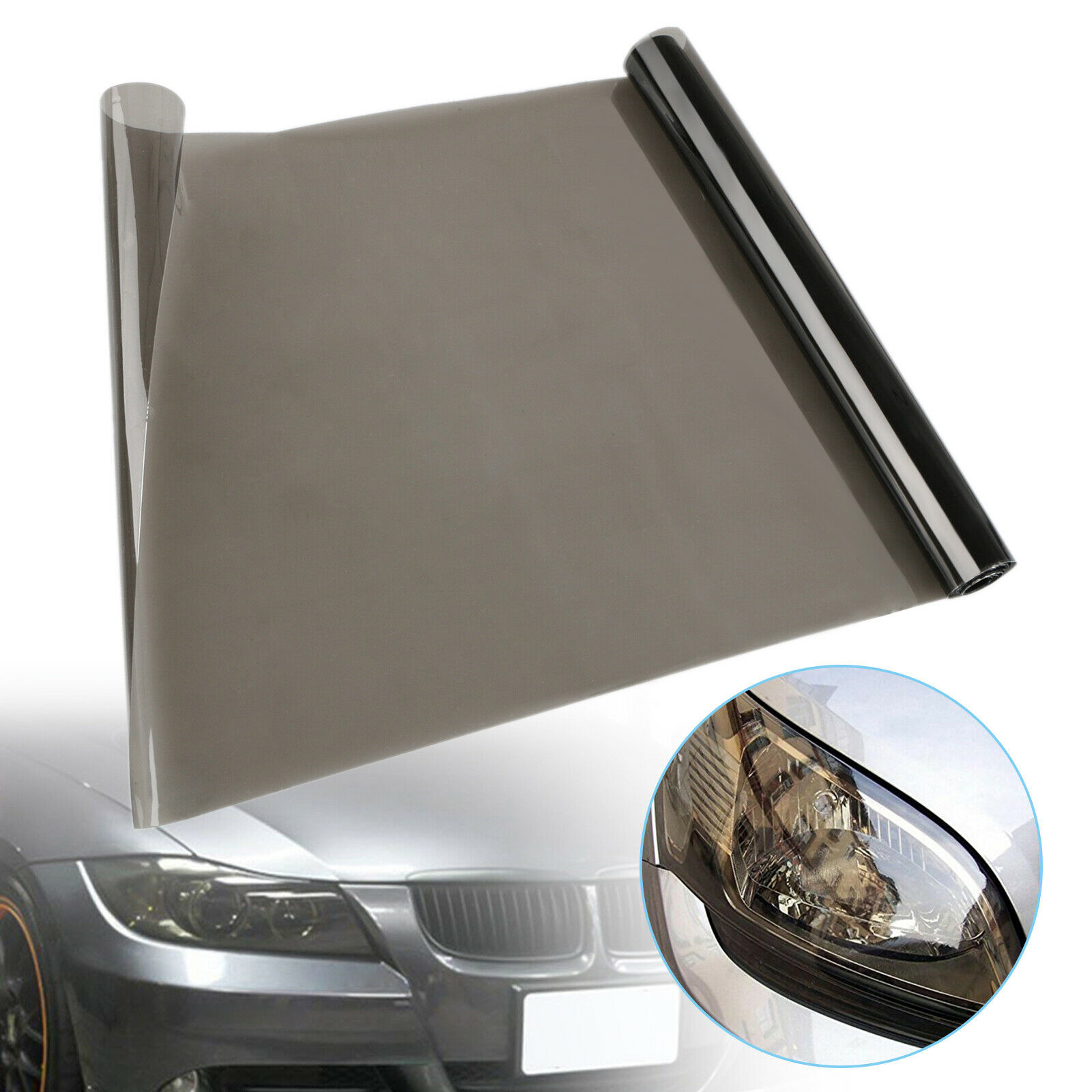 12*72inch 35 Medium Black Smoky LED Headlight Taillight Fog Light Tint