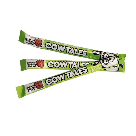 Goetze's Cow Tales Caramel Apple - 12 Count - 1oz Cow Tales - FREE SHIPPING