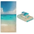 thumbnail image 6 of GZHJMY Summer Beach Towel Set Bathroom Sets Highly Absorbent Comfortable Washcloth Hand Towel and Bath Towels,3 Piece, 6 of 7