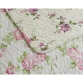 thumbnail image 2 of Chezmoi Collection Floral Reversible Vintage Washed Cotton Quilted Throw, 2 of 4