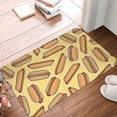 thumbnail image 5 of Fotbe Extra Durable Door Mat - Dirt Trapping Outdoor Welcome Mats - Non-Slip Outdoor Door Mats - Low Profile Front Door Mat - Indoor (16" x 24", Hot Dogs ), 5 of 9