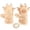 Khaki, variant on Daznico Cute Bear Plush Mittens Soft Lined Windproof Warm Winter Gloves with Detachable Neck Strap for Students Cycling and Daily Cold Weather Outdoor Wear