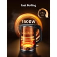 thumbnail image 4 of COMFEE' Electric Kettle and Tea Kettle, 1.5L Double Wall, Stainless Steel Interior, Lid & Spout, Fast Boil, Auto-Off, and Boil-Dry Protection, 1500W, 4 of 7