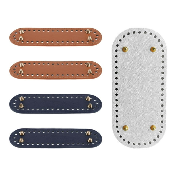 Cojín para la base de un bolso de punto, tejido a mano, relleno para bolso, confección de bolsos Blanco