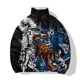 thumbnail image 2 of Abrigo informal de algodón de invierno para hombre, parka, ropa de calle Harajuku, chaqueta con estampado de tigre y león, chaquetas para hombre, ropa para hombre, abrigos fríos, 2 of 5